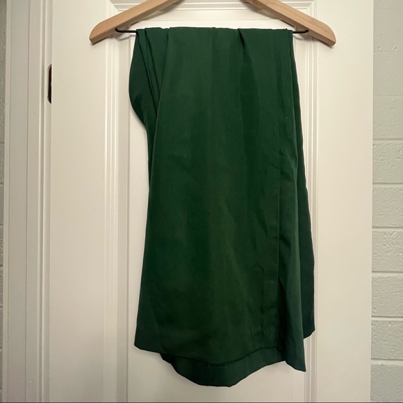 Webber Forest Green Tie Front Wide Leg Pants Lulu’s - Picture 2 of 4